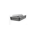 DeLOCK 19″ Keystone Patch Panel 48 port with strain relief 2U angled black
