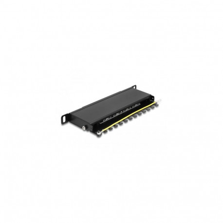 DeLOCK 10″ Patch Panel 8 port Cat.6A 0.5U black