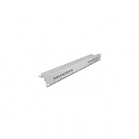 DeLOCK 19″ Patch Panel 16 port Cat.6A 1U grey