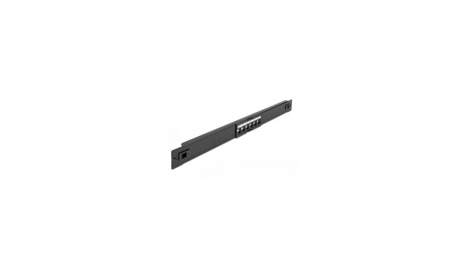 DeLOCK 19″ Keystone Patch Panel 6 Port tool free