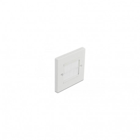 DeLOCK Cable Management Cover 86 x 86 mm with white Brush Strips