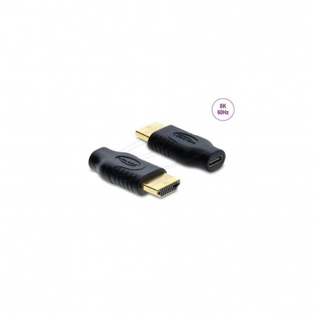 DeLOCK 61076 cable gender changer USB Type-C HDMI Black
