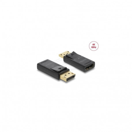 DeLOCK 61086 cable gender changer DisplayPort HDMI Black