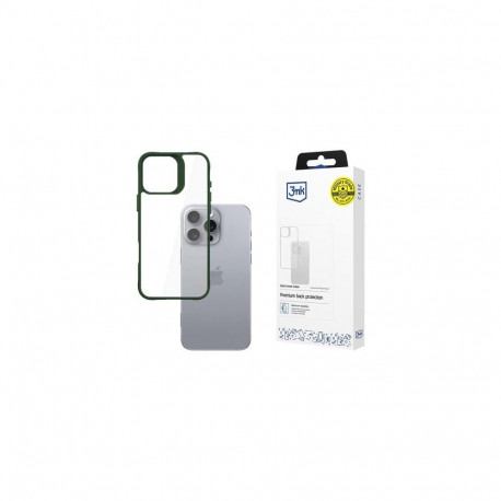 3MK Satin Armor Case+ mobile phone case 17.5 cm (6.9") Cover Green, Transparent