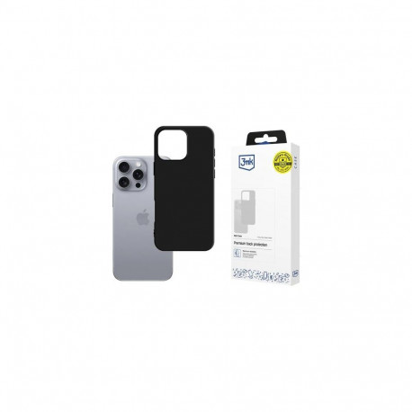 3MK Matt Case mobile phone case 16 cm (6.3") Cover Black