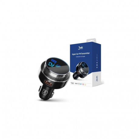 3MK Hyper Car FM Transmitter 87.5 - 99.8 MHz USB Black
