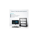 StarTech.com 12U 2-Post Open Frame Desktop Server Rack, 19in Compact Space-Saving Floor IT Rack with