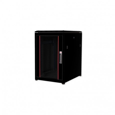 ROLINE 19-inch Network Cabinet Pro 16U, 600x800 WxD glass door black