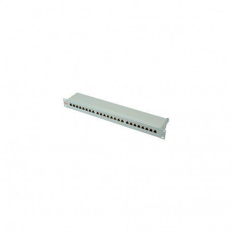 ROLINE Cat.6/Class E 19" Patch Panel, 24 Ports, STP light grey
