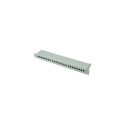 ROLINE Cat.6/Class E 19" Patch Panel, 24 Ports, STP light grey