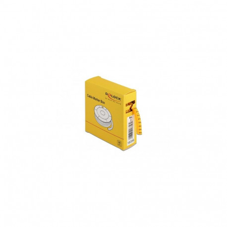 DeLOCK Cable Marker Box, No. 2, yellow, 500 pieces