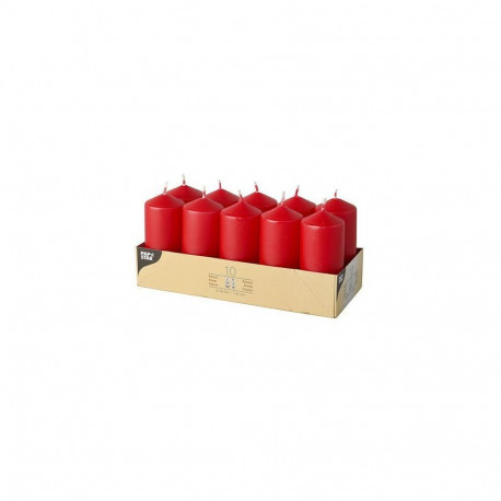 Papstar 17918 wax candle Cylinder Red 10 pc(s)