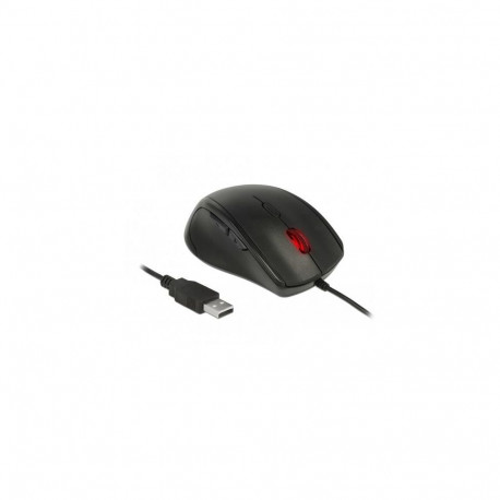 DeLOCK 12548 mouse Office Left-hand USB Type-A Optical 2400 DPI