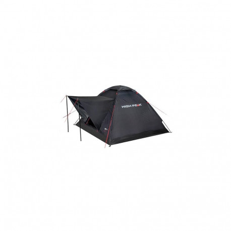 High Peak Beaver 3 Black, Red Pyramid tent