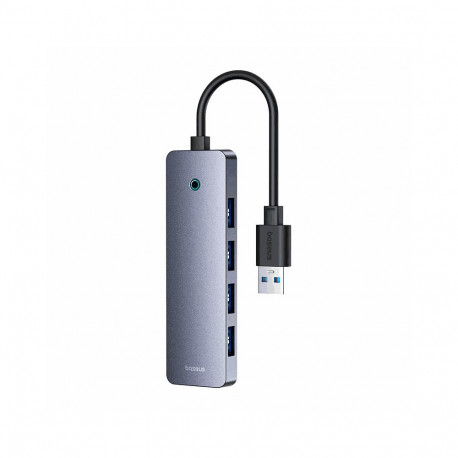 Baseus USB hub UltraJoy Lite 15 cm USB-A to 4x USB 3.0 + USB-C, 5 V, grey