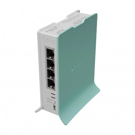 Mikrotik juhtmevaba ruuter hAP Gigabit Ethernet ühe sagedusribaga (2.4 GHz), roheline, valge