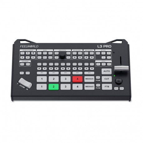 Video Switcher - Feelworld L3 PRO 4 SDI 4 HDMI Inputs USB MP4 Recording RTMP Streaming