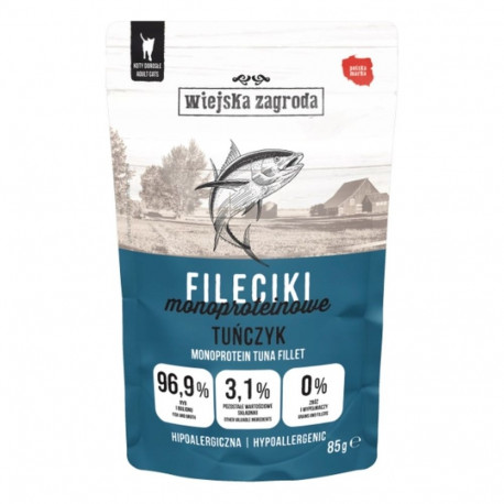 WIEJSKA ZAGRODA Tuna Fillets Mono - wet cat food - 85g