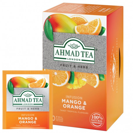 Taimetee AHMAD mango ja apelsin 20tk ümbrikus