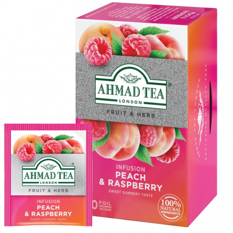 Herbal tea AHMAD peach and raspberry 20 pcs in an envelope