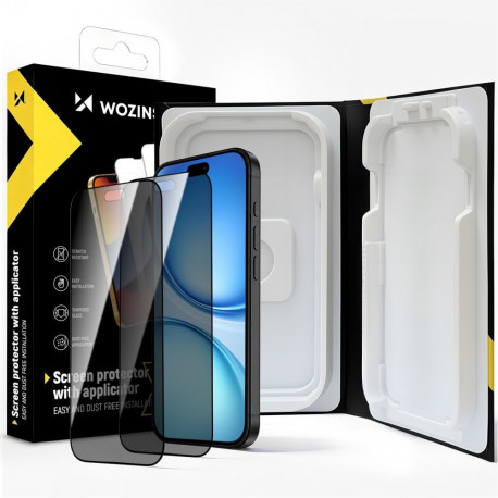 Wozinsky Wozinsky EasyFit Privacy Glass screen protector for iPhone 18 Pro - 2 pcs.
