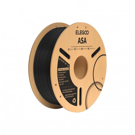 3D Printer Filament - ELEGOO ASA Black Filament 1 kg