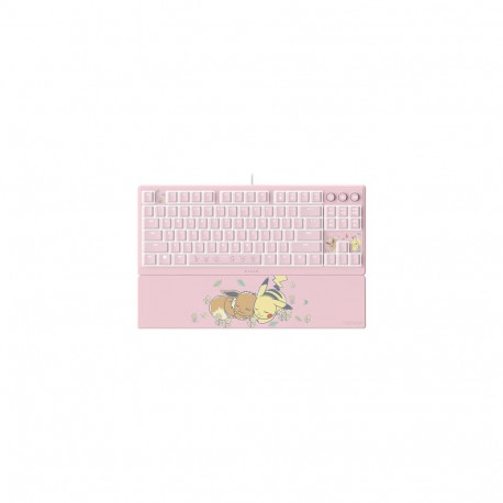 Razer Ornata V3 Tenkeyless – Pikachu & Eevee Edition keyboard Gaming USB Pink