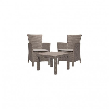 Allibert Rosario outdoor furniture set Cappuccino