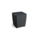 Allibert Luzon outdoor table Graphite Square shape