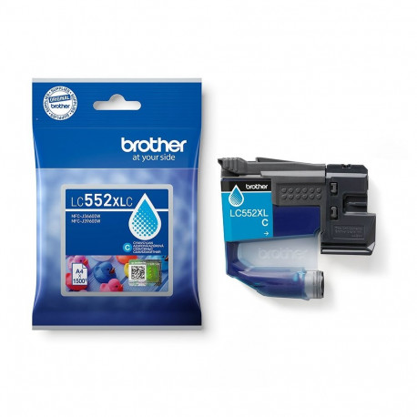 Brother tindikassett LC552XLC 1tk, originaal, tsüaan