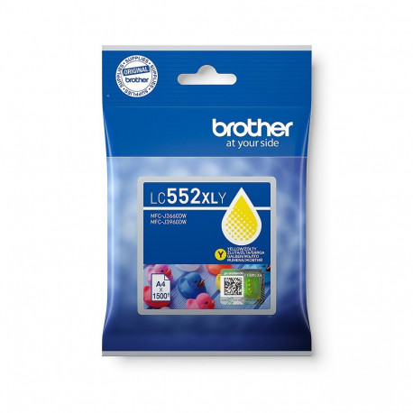 Brother tindikassett LC552XLY 1tk originaal, kollane