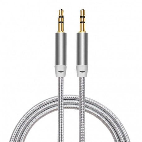 iLike Audio helikaabel AX1 vastupidava punutud juhtmega 1.8m AUX 3.5mm isane–3.5mm isane 2-line, kul