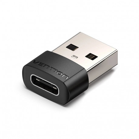Vention adapter USB 2.0 isane–USB-C emane, PVC-tüüpi, must