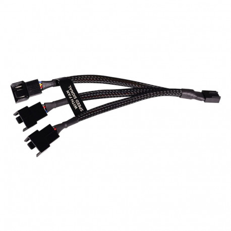 "K Alphacool Y-Splitter 4-Pin auf 3x 4-Pin PWM 15cm - schwarz"