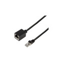 "Logilink Cat.6A premium patch cable extension, black, 2 m"
