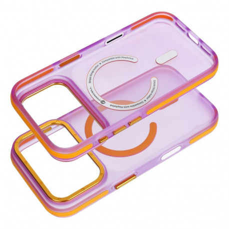 Case for iPhone 16 Pro Forcell F-Protect Vivid Premium compatible with MagSafe purple