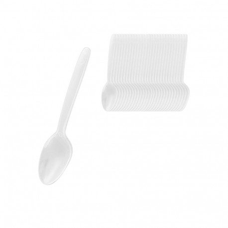 Coffee spoon, plastic, 12 cm, 100 pcs in a pack