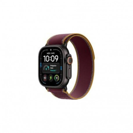 Apple Watch Ultra 4 (2026) GPS + Cellular 5G 49mm Black Titanium Case with Burgundy Trail Loop M/L E