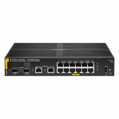 "12+4P HP Enterprise Aruba 6100 12G + 2G/2SFP+ POE+ (139W) 2G/2SFP+ Switch RM M"