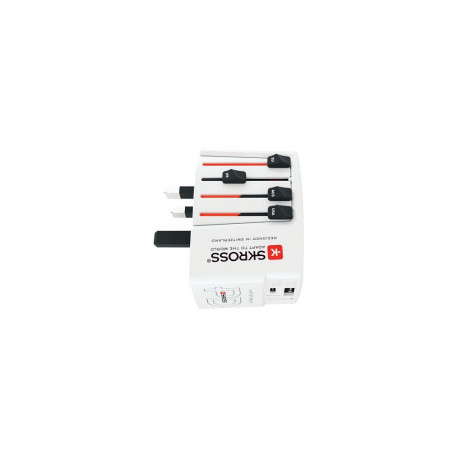 "Skross World USB Charger A/C 65PD mit USB-C Kabel, Weltweit"