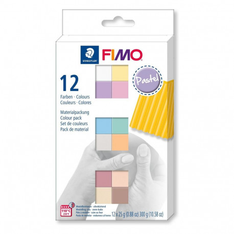 "Set Mod.masse Fimo soft MP PC 12*25g div. Farben"