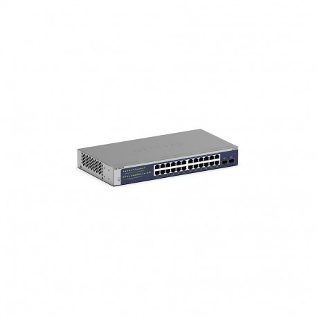NETGEAR GS724T - Version 6 - lüliti - L3 Lite - Smart - 24 x 10/100/1000 + 2 x SFP - lauapealne, räk