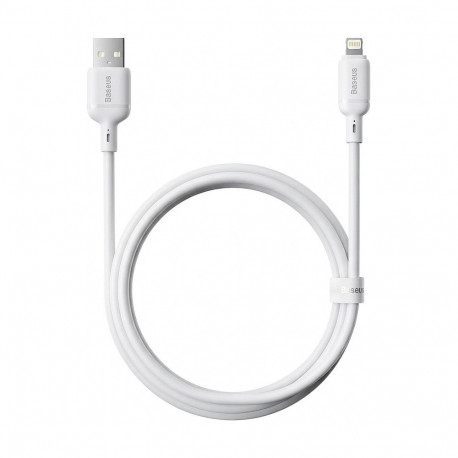 "Baseus Silky Series Ladekabel USB auf iP 2.4A 2m Weiß"