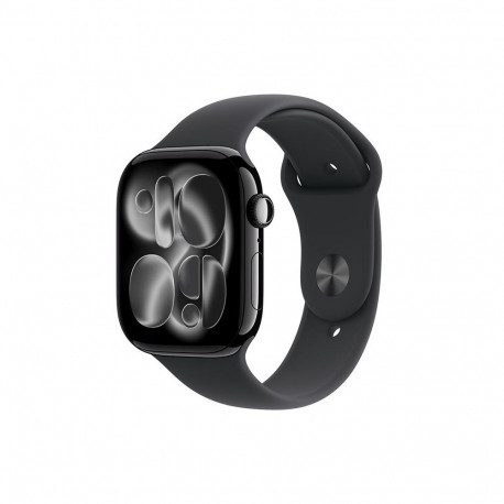 Apple Watch 11 5G 42mm Jet Black Alu, Black Sport Band, S/M