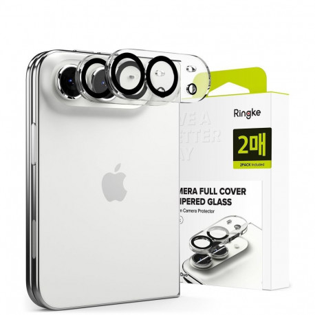 Ringke Ringke Camera Full Cover 2-Pack tempered glass camera protector for iPhone Duo - black