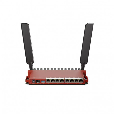 Mikrotik juhtmevaba ruuter L009UiGS-2HaxD-IN Gigabit Ethernet ühe sagedusribaga (2,4 GHz), punane