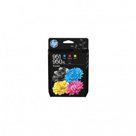 HP 950XL Black / 951 Cyan/Magenta/Yellow 4-Pack Original Ink Cartridges