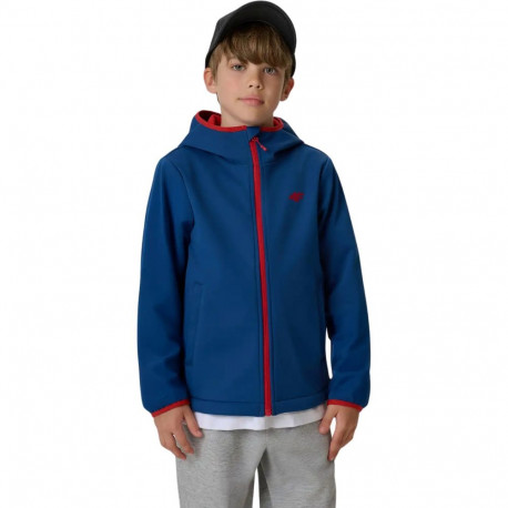 Kurtka dla chłopca 4F softshell M598 ciemny granat 4FJWAW26TSOFM598 30S