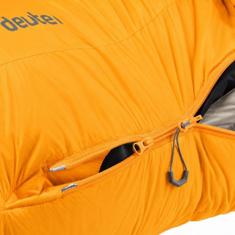 Deuter Astro 600 -12°C/10°F Down Sleeping Bag, magma/titanium, Yellow