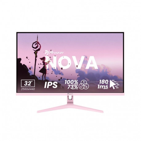 Arozzi Nova 32″ computer monitor 80 cm (31.5") 2560 x 1440 pixels Quad HD LED Pink